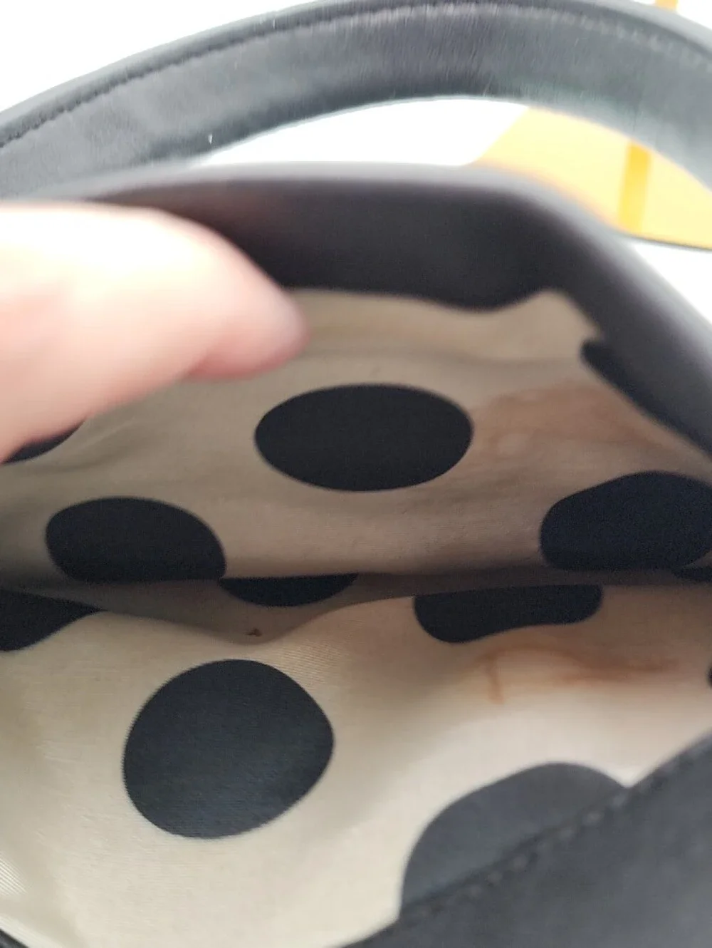 Kate Spade Black Leather Satchel with Gold Hardware